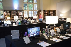 Silent auction displays in Computer Centre